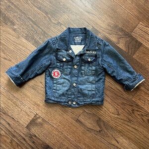 Oslo Baby Faux Sherpa Lined Denim Jacket